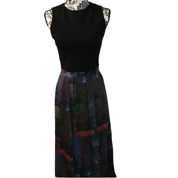 Alice and Olivia Silk Maxi Black Dress Gown Size 4 - Picture 3 of 7